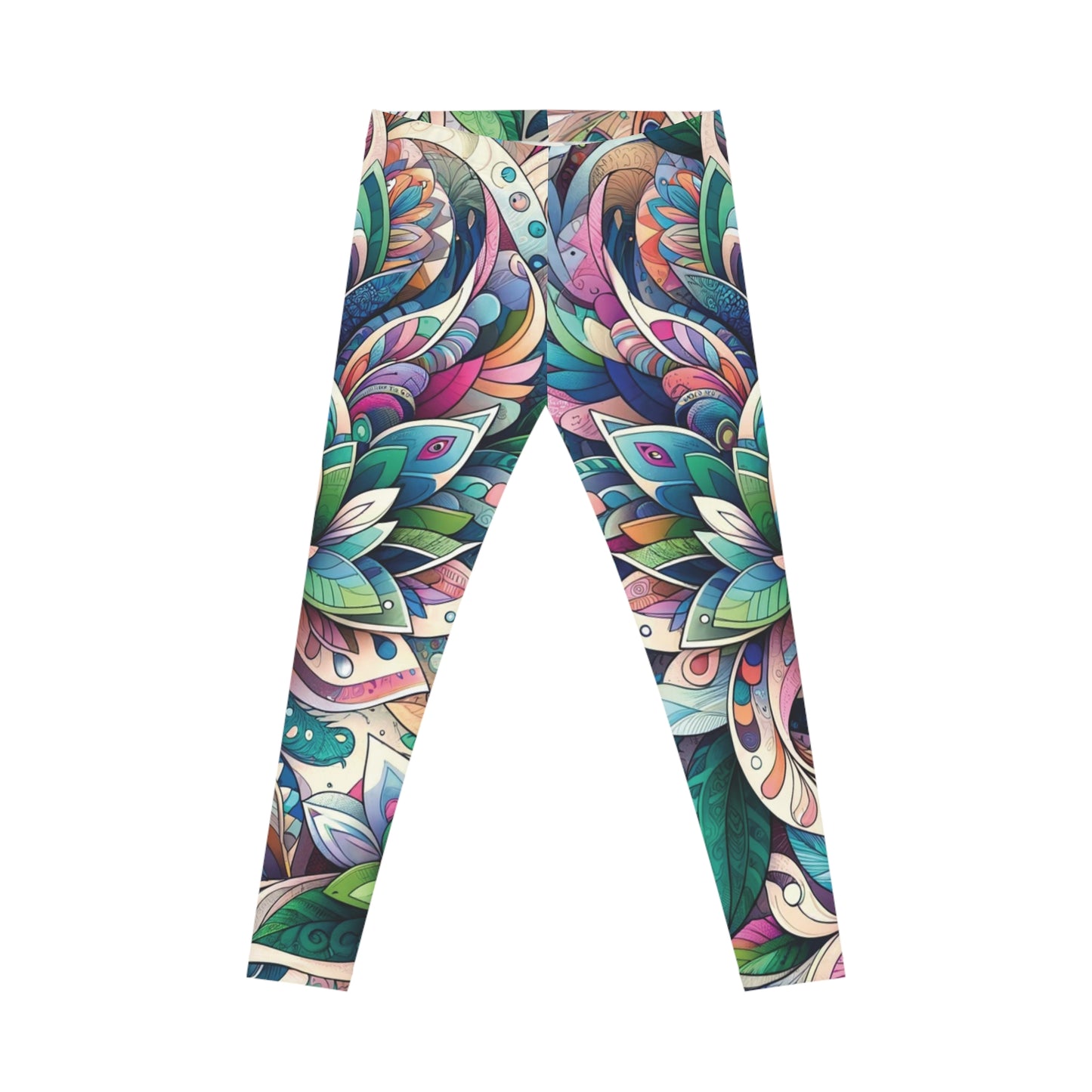 Custom Designed Floral Print Leggings, Womens Casual Leggings, Floral Print Yoga Pants, Workout pants