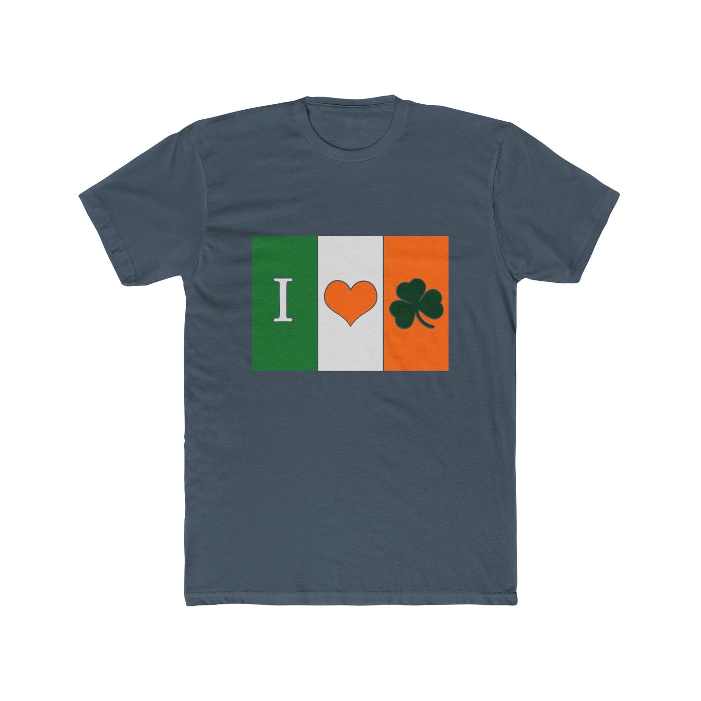 I Love Ireland Shamrock T-Shirt – Irish Flag Colors & Heart Clover Design