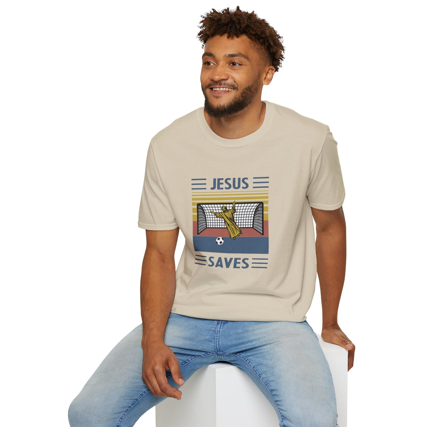 Jesus Saves - Softstyle TShirt