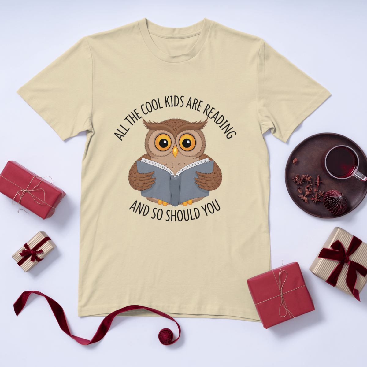 Cool Kids Reading Tee - Womens Slim Fit Bookish TShirt