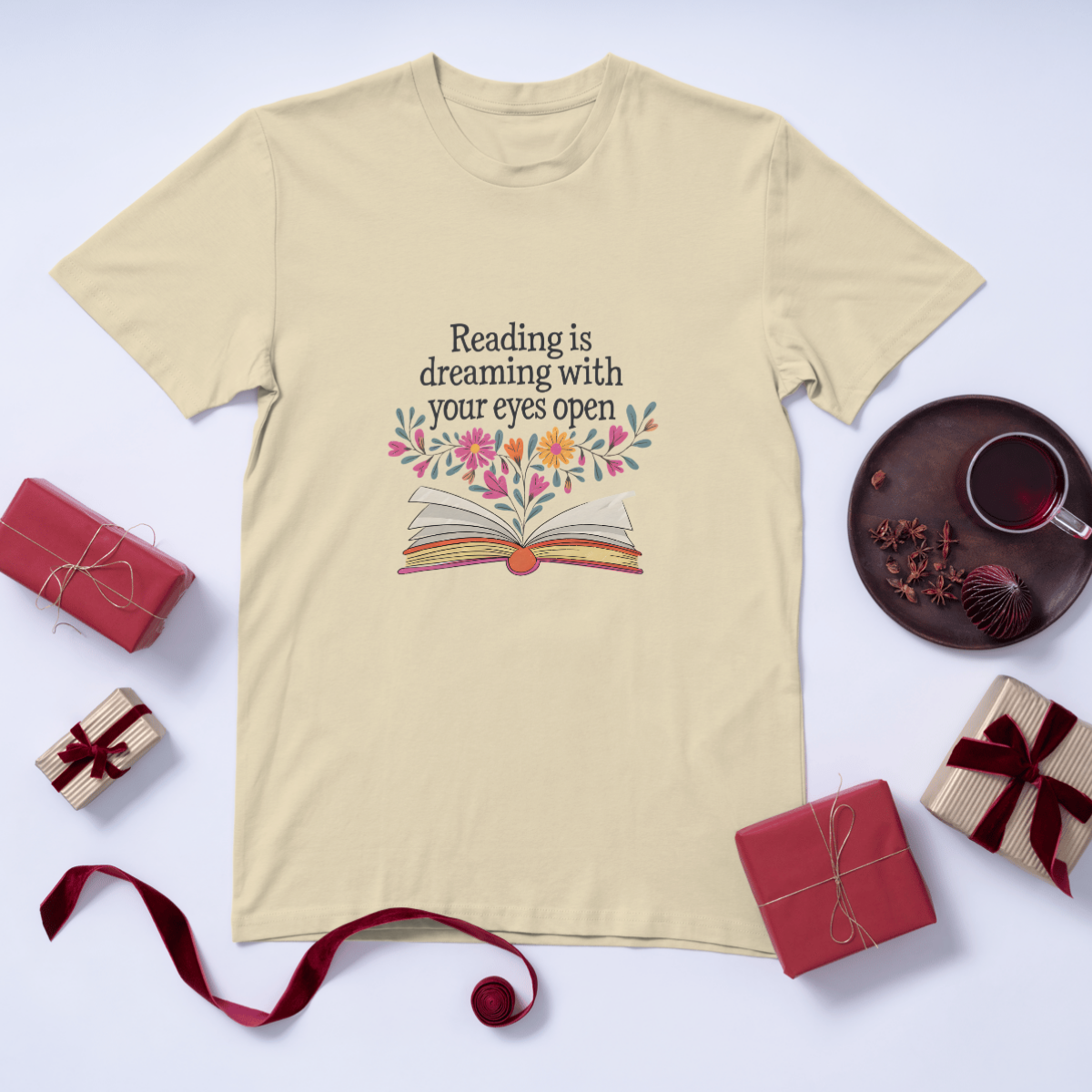 Reading is Dreaming - Casual Women's Slim T-Shirt