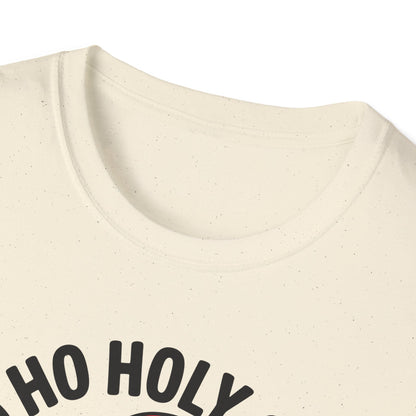 Ho Ho Holy Shit What a Year Santa T-Shirt | Funny Christmas Santa Shirt