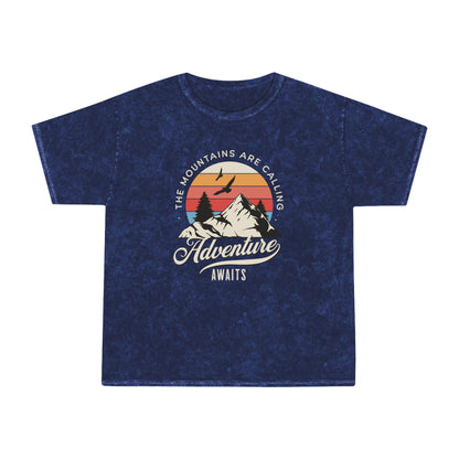 Mens Adventure Awaits - Mineral T-Shirt