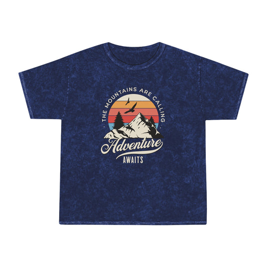 Mens Adventure Awaits - Mineral T-Shirt