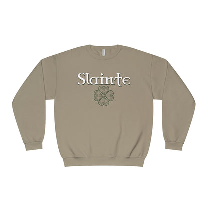 Slainte in Clovers Womens Unisex NuBlend® Crewneck Sweatshirt
