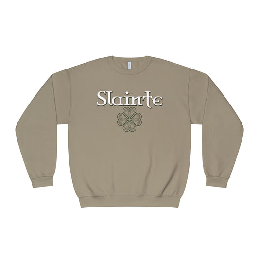 Slainte in Clovers Womens Unisex NuBlend® Crewneck Sweatshirt