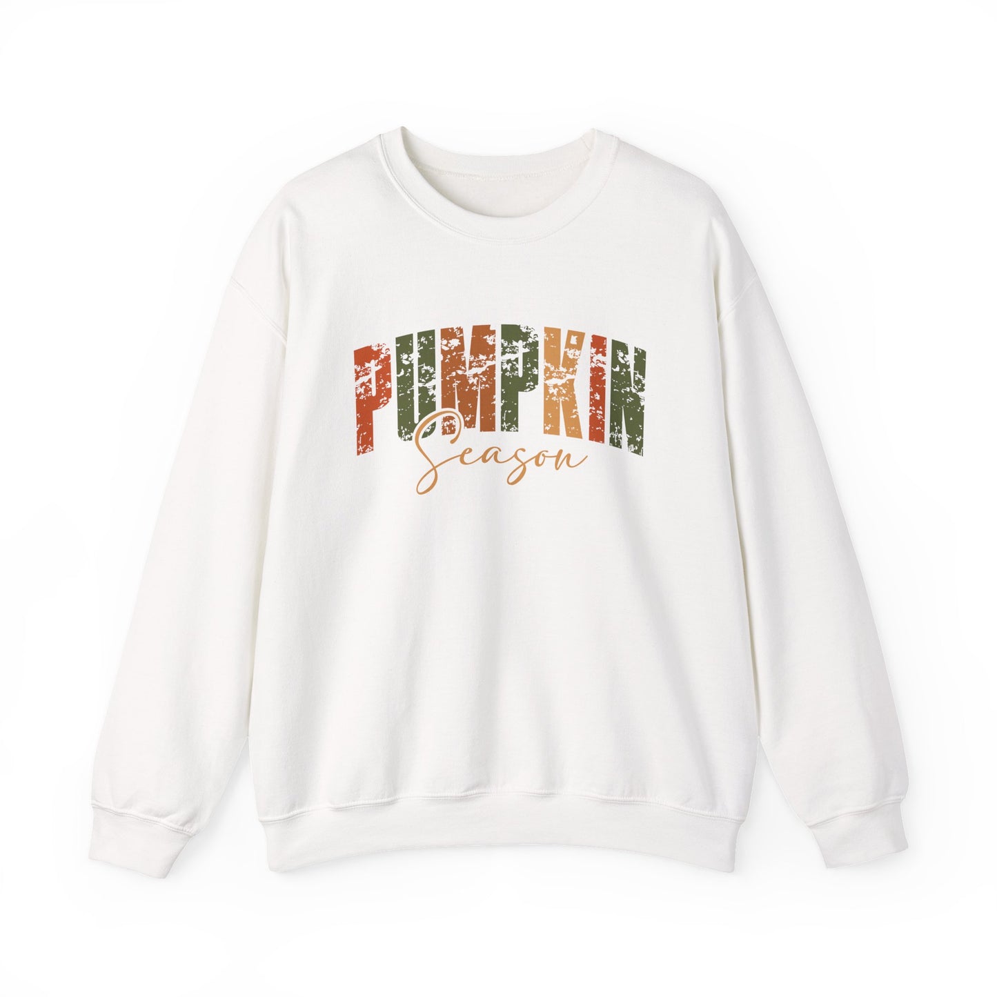 Pumpkin Season Crewneck Sweatshirt - Cozy Fall Fashion, Thanksgiving Gift, Autumn Apparel, Seasonal Style, Perfect for Halloween