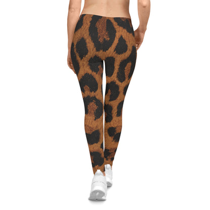 Leopard Print Leggings, Leopard Print Yoga Pants, Women's Casual Leggings, Workout Pants, Leggings