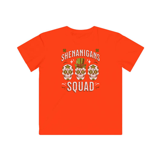 Kids Fine Jersey Tee Shenanigan's Squad St. Patricks Day TShirt