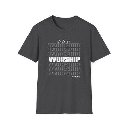 Made to Worship Unisex T-Shirt | Softstyle Tee for Music Lovers, Church Events, Inspirational Gifts, Everyday Wear, Casual Fashion
