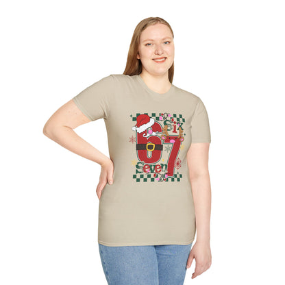 Santa Number 67 Graphic Tee | Christmas Holiday Shirt