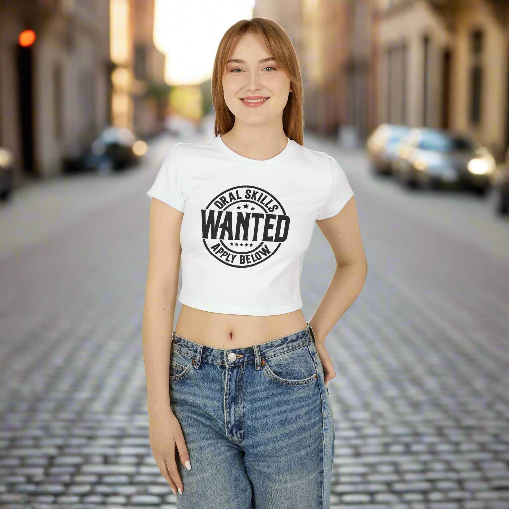 Oral Skills Wanted Women's Baby Tee