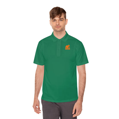 Mens Golf Shirt Beer Bear Men's Sport Polo Shirt