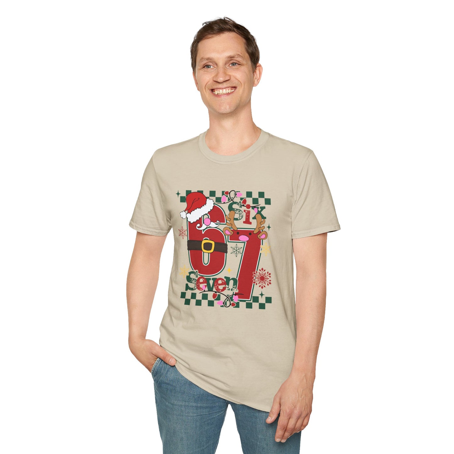 Santa Number 67 Graphic Tee | Christmas Holiday Shirt