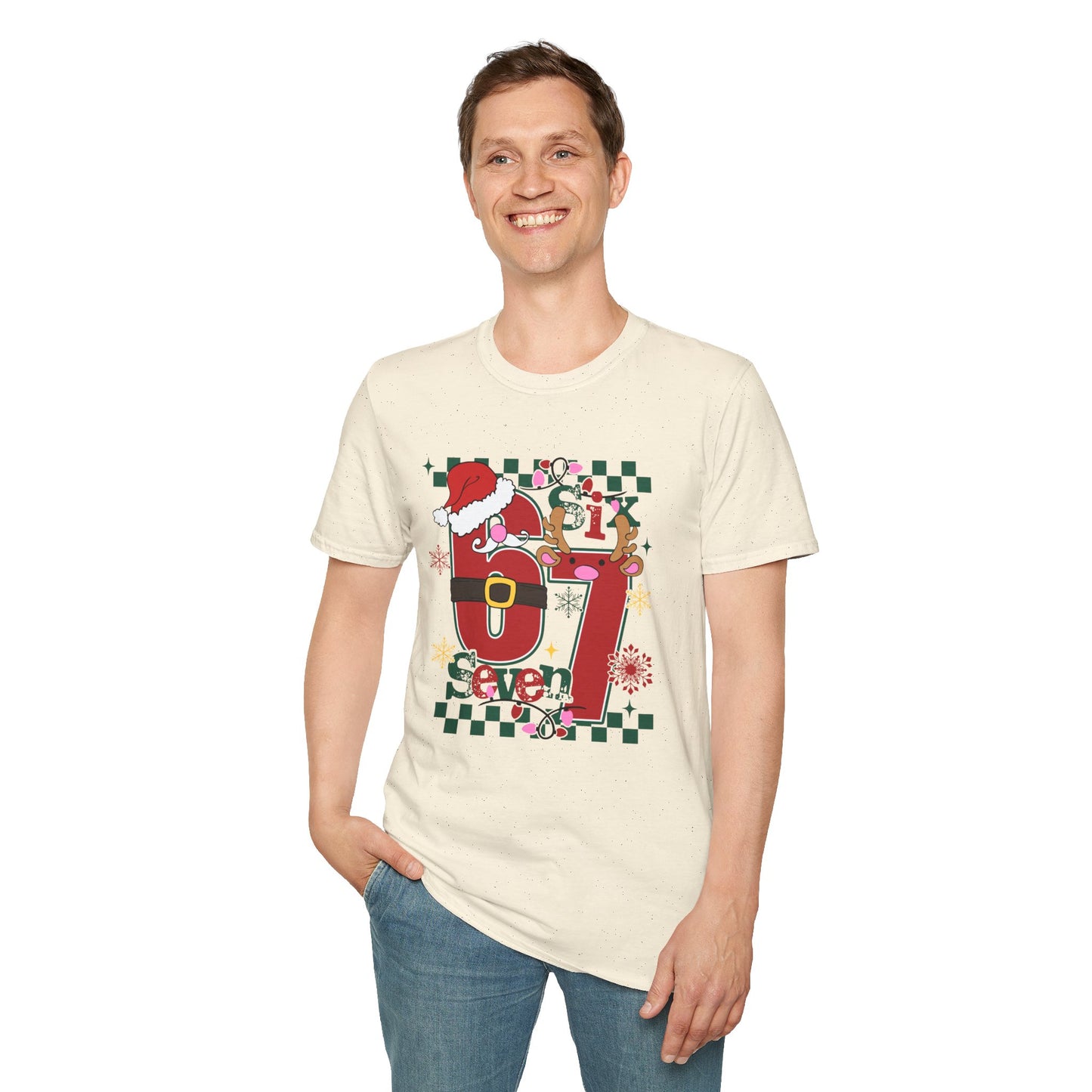Santa Number 67 Graphic Tee | Christmas Holiday Shirt