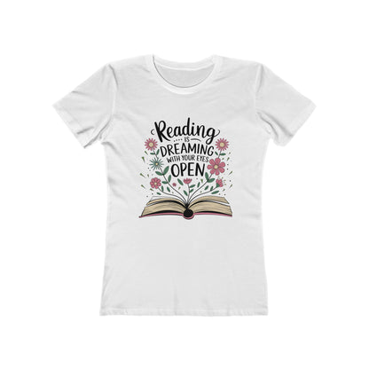 Reading is Dreaming - Casual Women's Slim T-Shirt