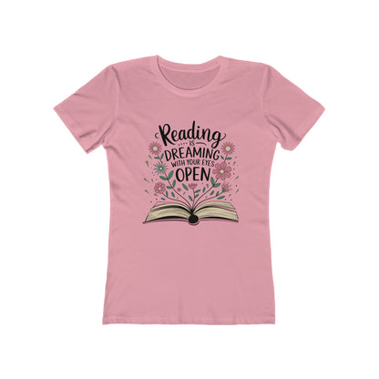 Reading is Dreaming - Casual Women's Slim T-Shirt