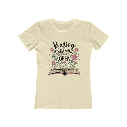 Reading is Dreaming - Casual Women's Slim T-Shirt