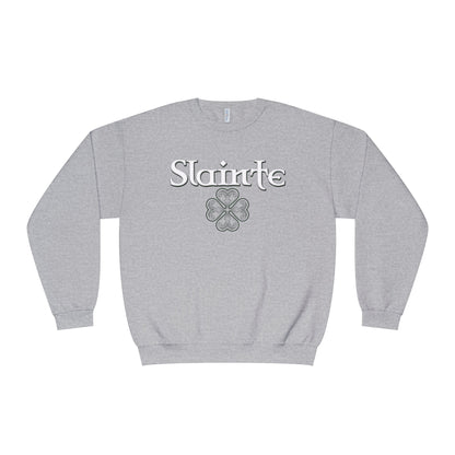Slainte in Clovers Womens Unisex NuBlend® Crewneck Sweatshirt