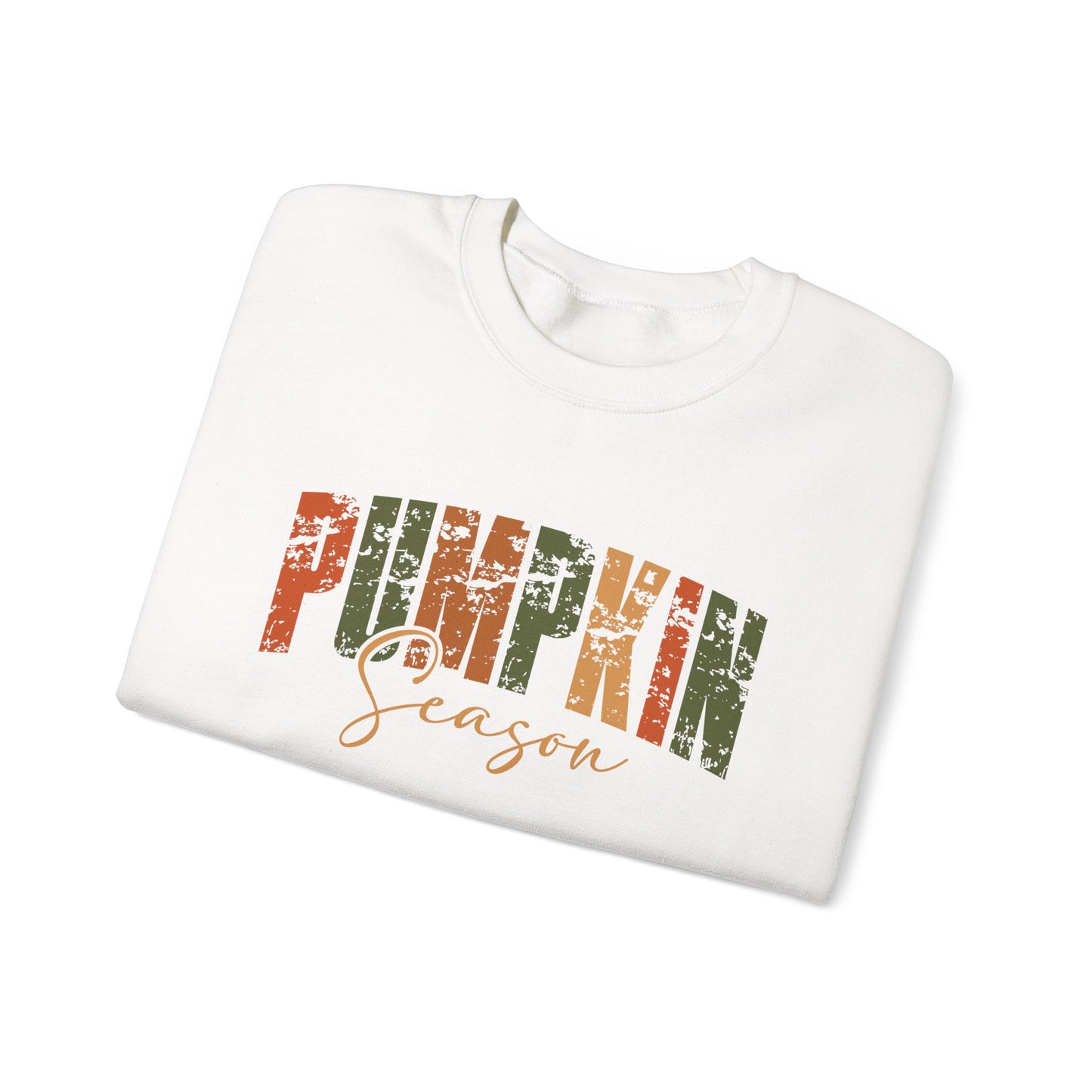 Pumpkin Season Crewneck Sweatshirt - Cozy Fall Fashion, Thanksgiving Gift, Autumn Apparel, Seasonal Style, Perfect for Halloween