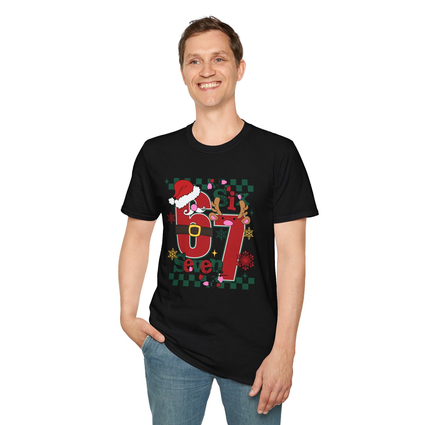Santa Number 67 Graphic Tee | Christmas Holiday Shirt