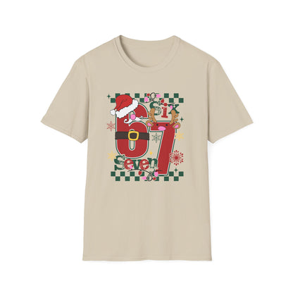 Santa Number 67 Graphic Tee | Christmas Holiday Shirt