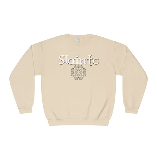 Slainte in Clovers Womens Unisex NuBlend® Crewneck Sweatshirt