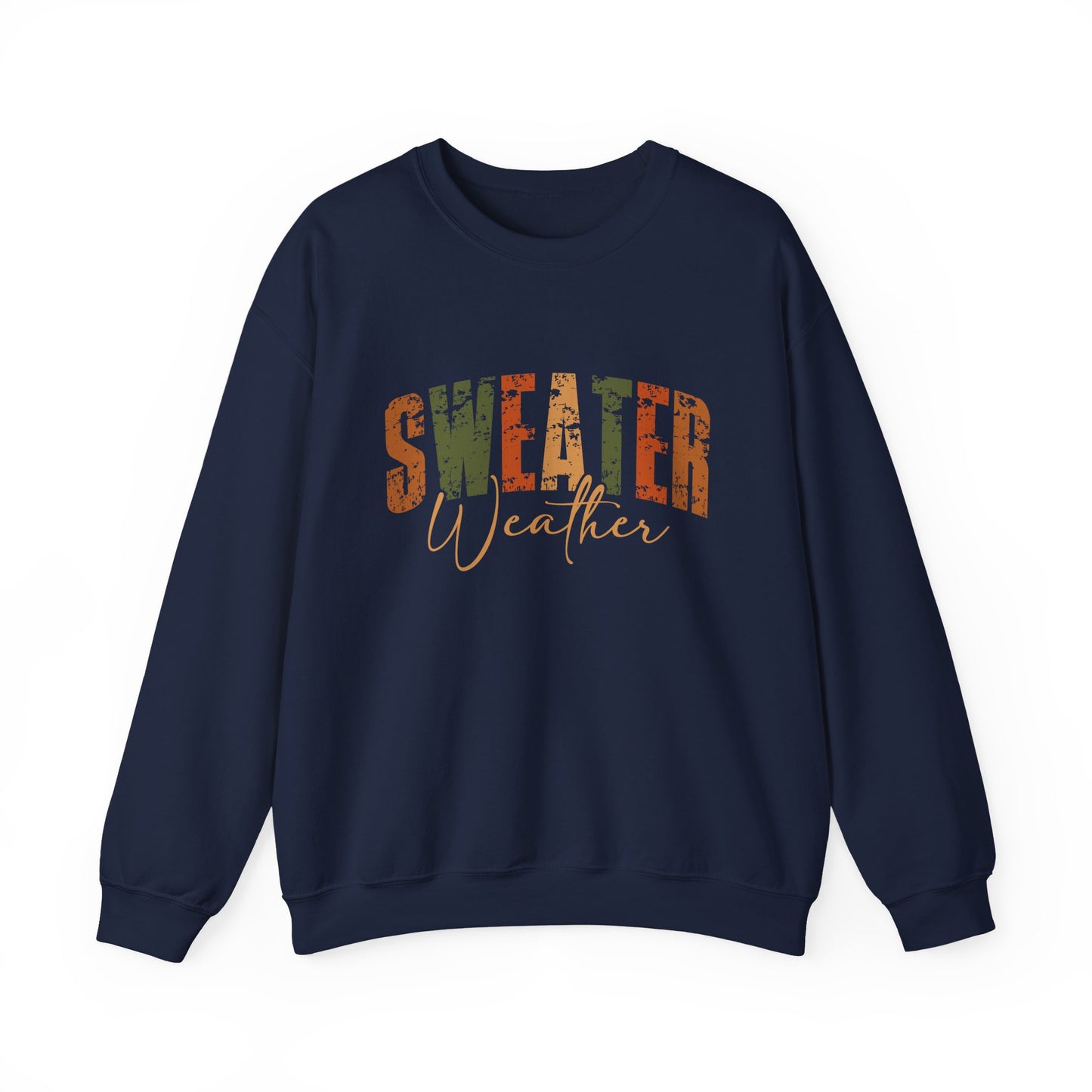 Cozy Sweatshirt for Fall - 'Sweater Weather' Unisex Crewneck, Perfect for Autumn Gatherings, Thanksgiving, Casual Wear, Gift Idea