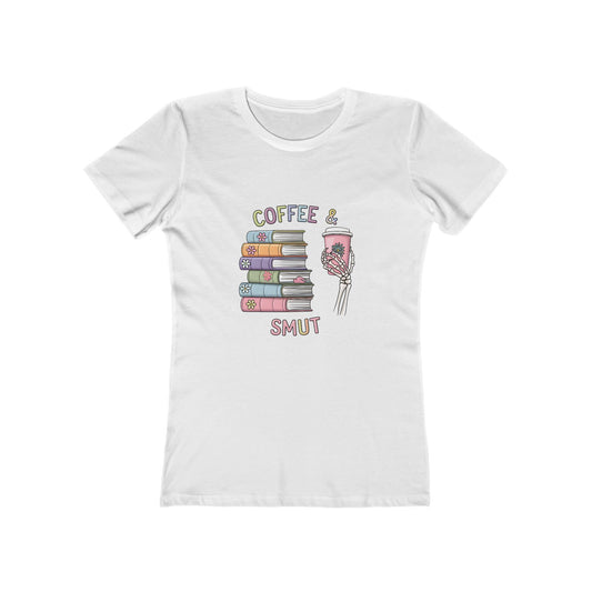 Coffee & Smut – Spicy Reads T-Shirt for Book Lovers