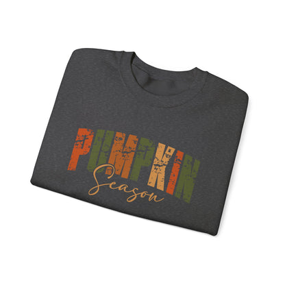 Pumpkin Season Crewneck Sweatshirt - Cozy Fall Fashion, Thanksgiving Gift, Autumn Apparel, Seasonal Style, Perfect for Halloween