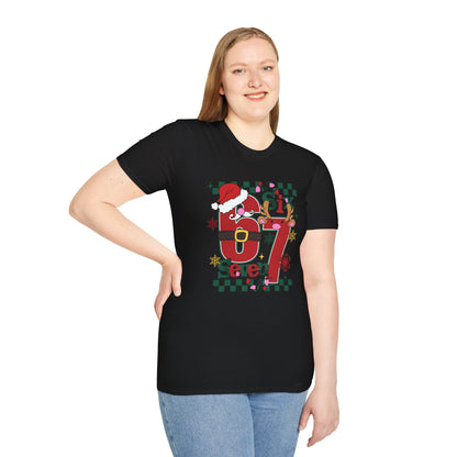 Santa Number 67 Graphic Tee | Christmas Holiday Shirt