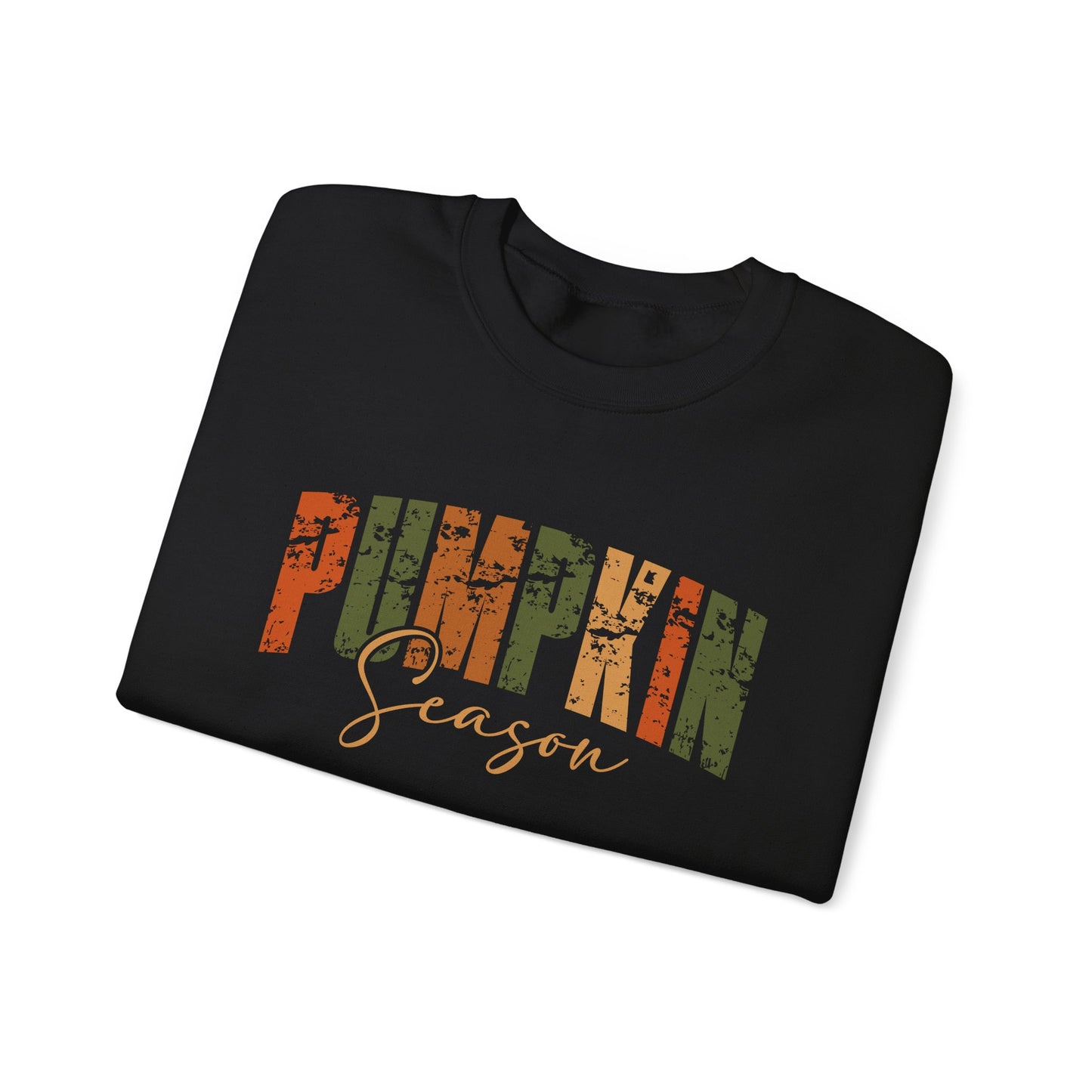 Pumpkin Season Crewneck Sweatshirt - Cozy Fall Fashion, Thanksgiving Gift, Autumn Apparel, Seasonal Style, Perfect for Halloween