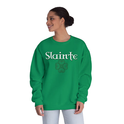 Slainte in Clovers Womens Unisex NuBlend® Crewneck Sweatshirt