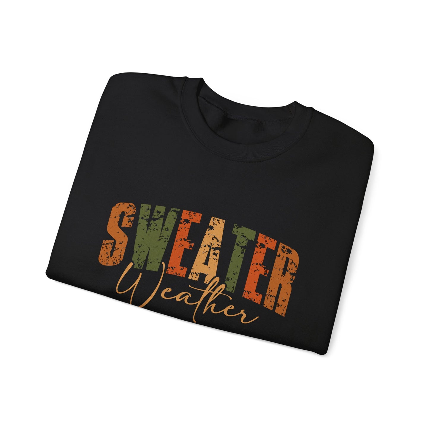 Cozy Sweatshirt for Fall - 'Sweater Weather' Unisex Crewneck, Perfect for Autumn Gatherings, Thanksgiving, Casual Wear, Gift Idea