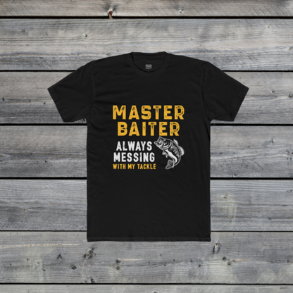 Master Baiter Funny Fishing T-Shirt –Cotton Tee