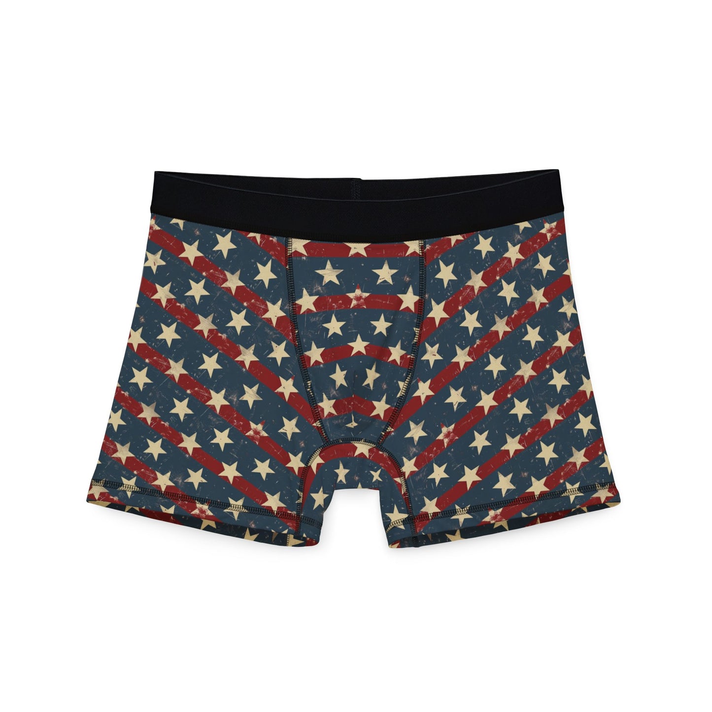 Mens Patriotic Boxer Briefs - USA Flag Design