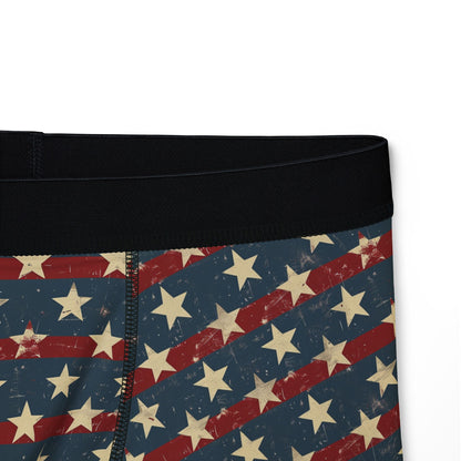 Mens Patriotic Boxer Briefs - USA Flag Design