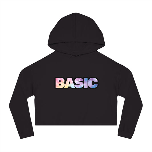 Basic, Womens Cropped Hooded Sweatshirt, Gen Z