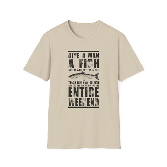 Give a Man a Fish - Unisex Softstyle T-Shirt