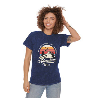 Mens Adventure Awaits - Mineral T-Shirt