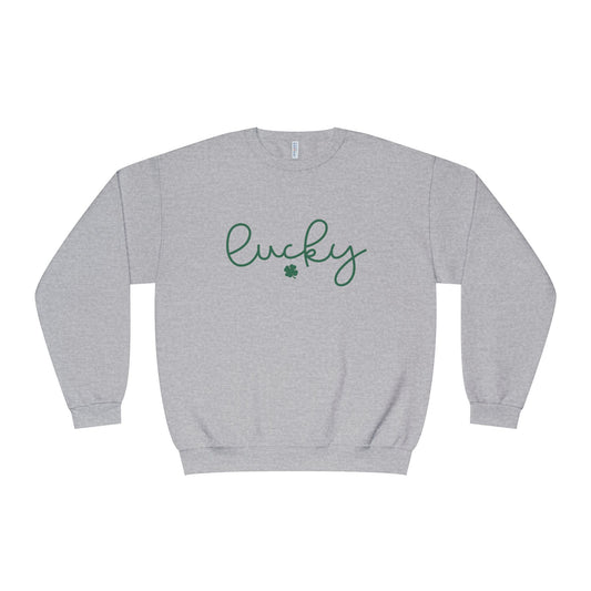 Womens Lucky Green Sweatshirt NuBlend® Crewneck Sweatshirt
