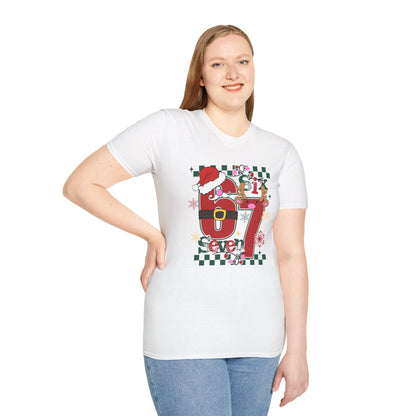 Santa Number 67 Graphic Tee | Christmas Holiday Shirt