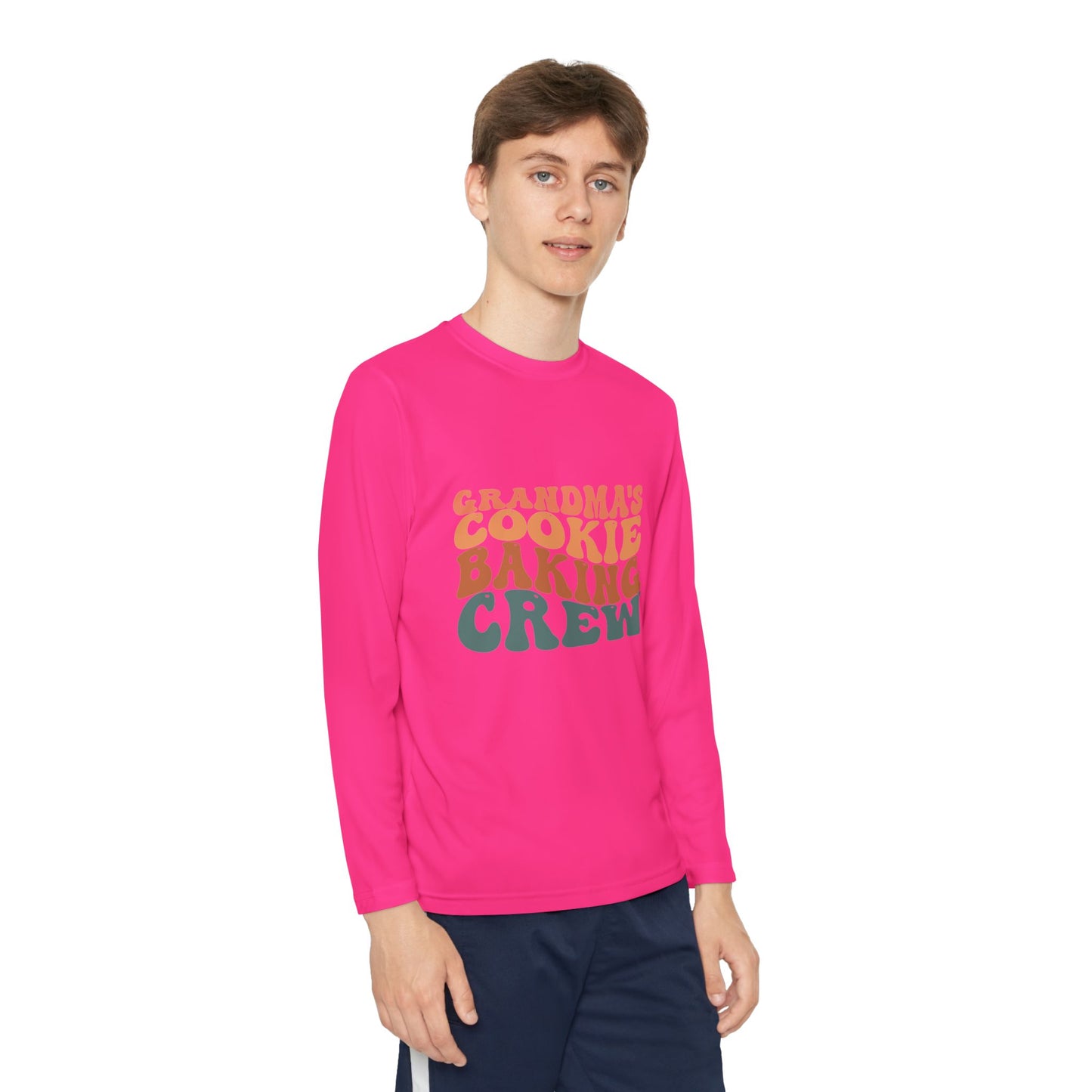 Kids Long Sleeve Grandma Cookie Baking Crew