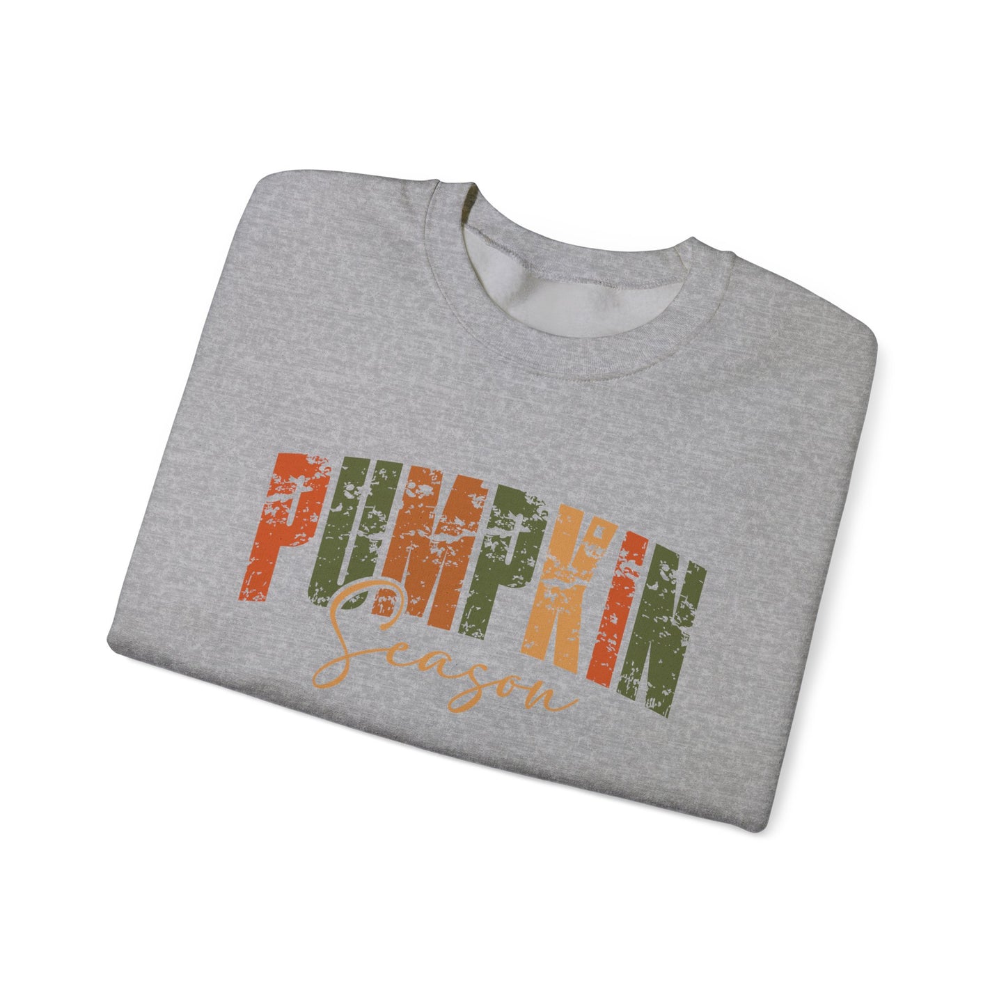 Pumpkin Season Crewneck Sweatshirt - Cozy Fall Fashion, Thanksgiving Gift, Autumn Apparel, Seasonal Style, Perfect for Halloween