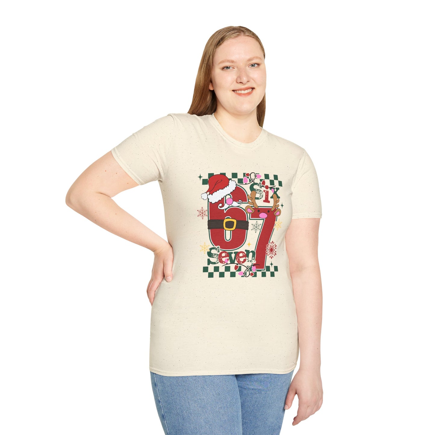 Santa Number 67 Graphic Tee | Christmas Holiday Shirt