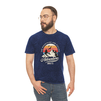 Mens Adventure Awaits - Mineral T-Shirt
