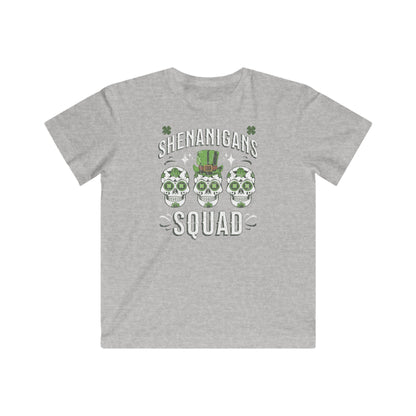Kids Fine Jersey Tee Shenanigan's Squad St. Patricks Day TShirt