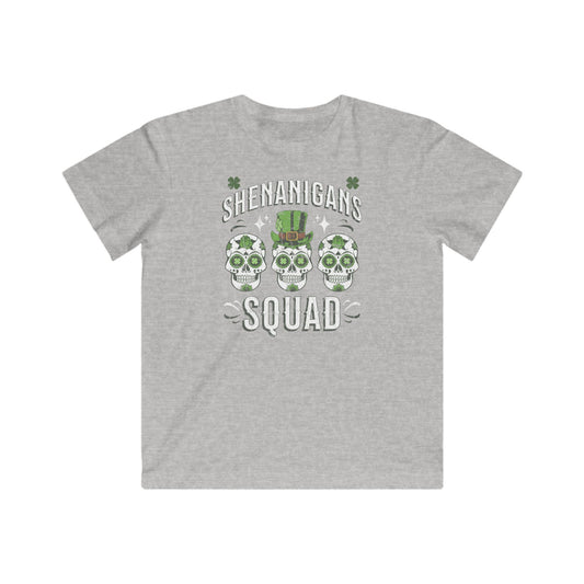 Kids Fine Jersey Tee Shenanigan's Squad St. Patricks Day TShirt