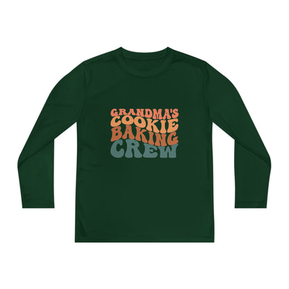 Kids Long Sleeve Grandma Cookie Baking Crew