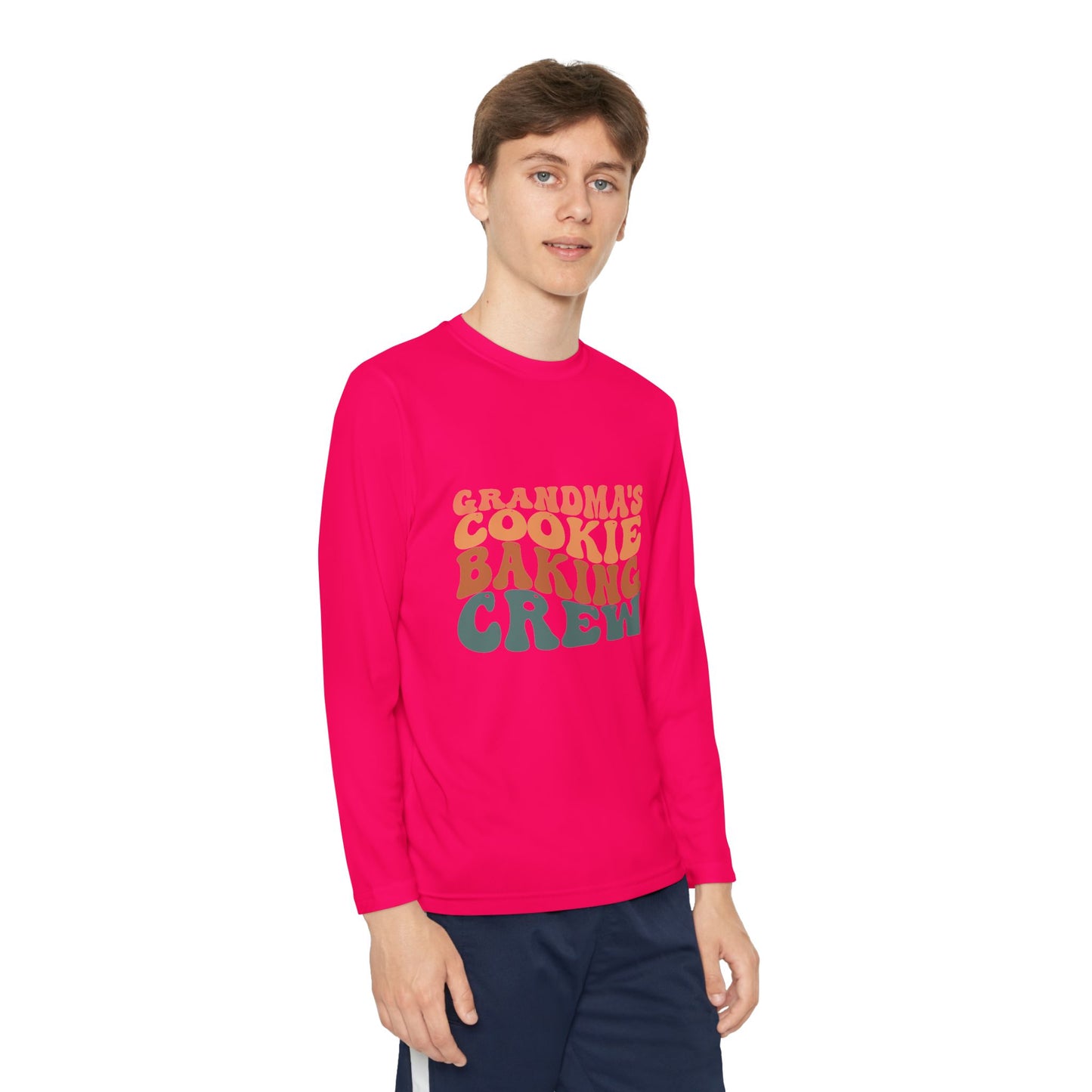 Kids Long Sleeve Grandma Cookie Baking Crew